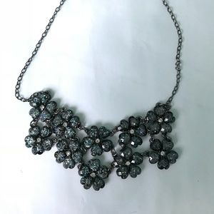 Navy Blue Holographic Necklace